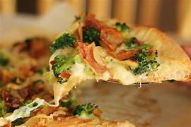 Broccoli and Cheddar Pizza